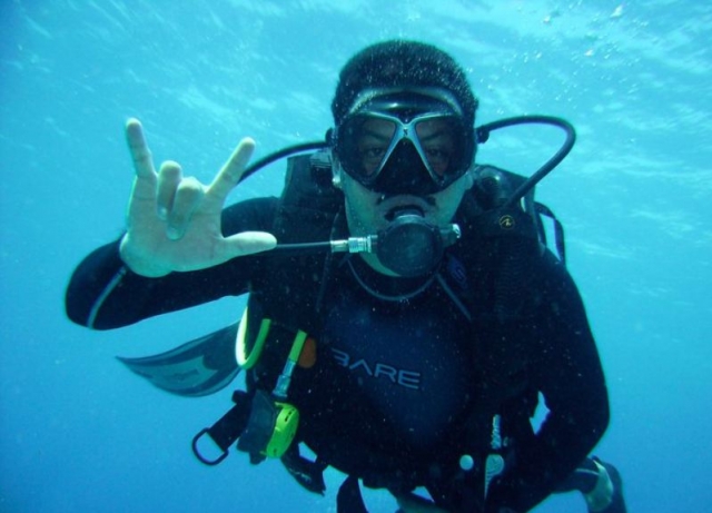 Alumno de buceo